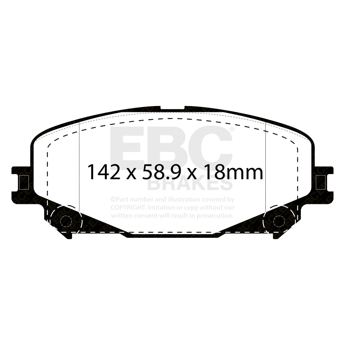 EBC Ultimax Brake Pad OE Replacement Set (DPX2382)