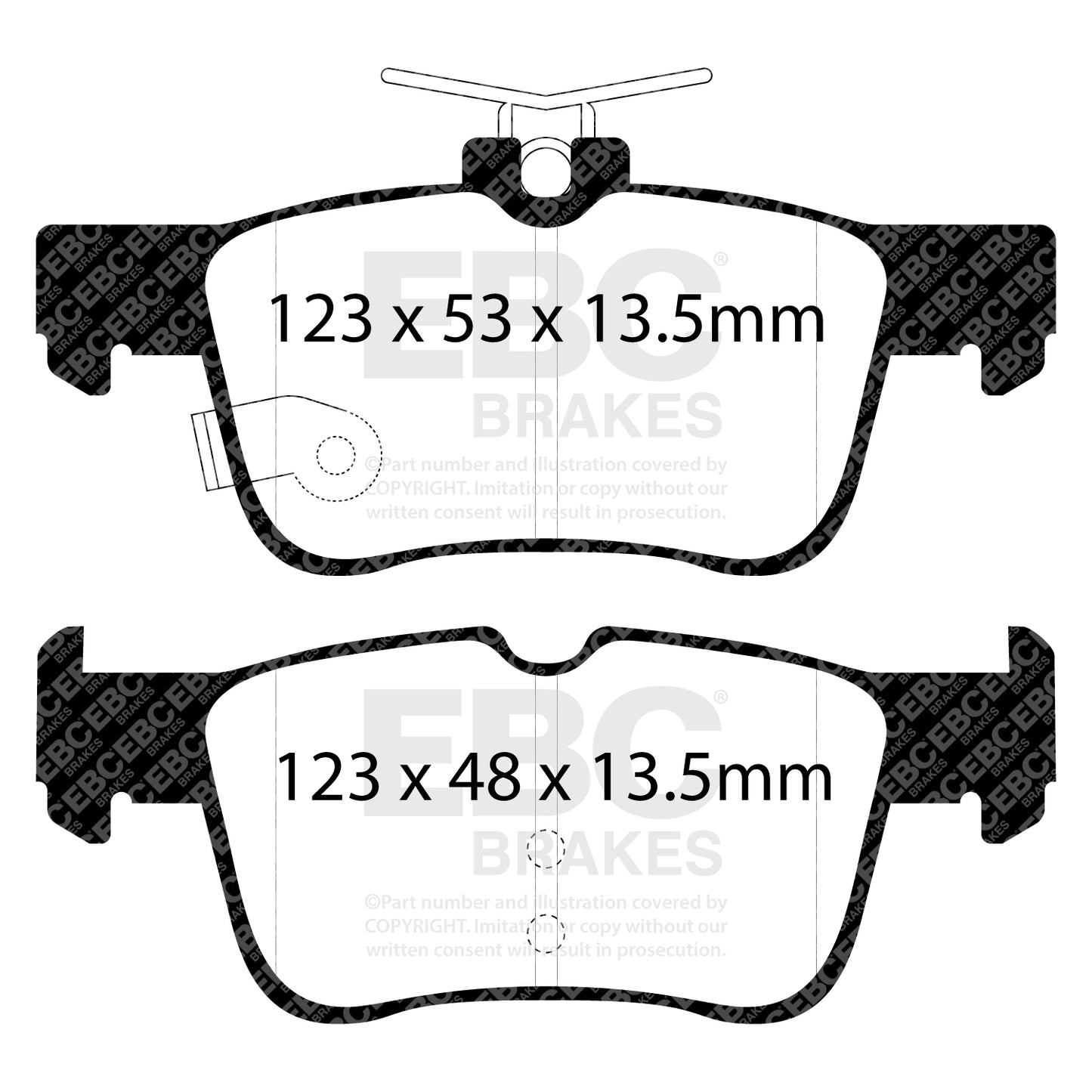 EBC Ultimax OE Replacement Brake Pad Set (DPX2384)