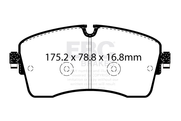 EBC Greenstuff 6000 Series Truck and SUV Brake Pad Set (DP62385)