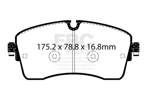 EBC Greenstuff 6000 Series Truck and SUV Brake Pad Set (DP62385)