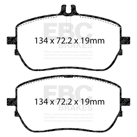 EBC Greenstuff 2000 Series Sport Brake Pad Set (DP22388)