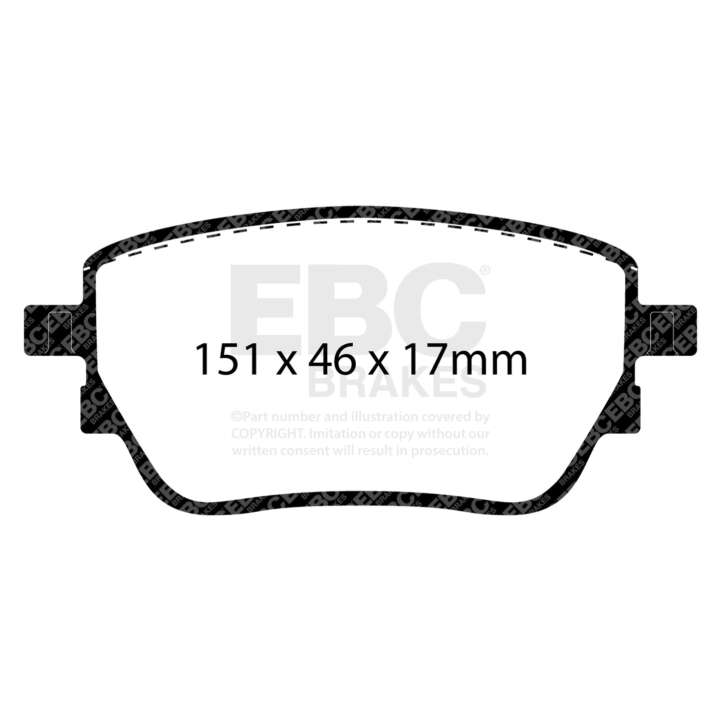 EBC Yellowstuff 4000 Series Street and Track Brake Pad Set (DP42389R)