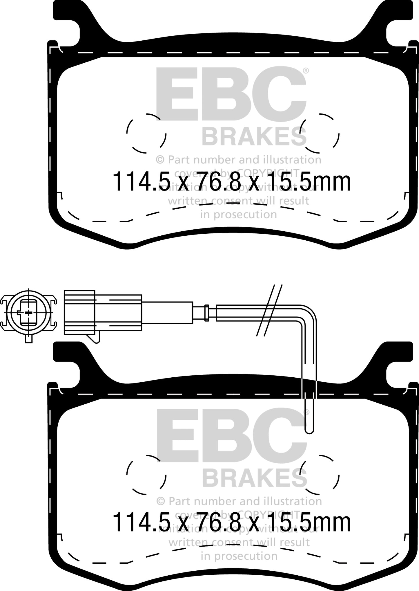 EBC Ultimax OE Replacement Brake Pad Set (DPX2392)