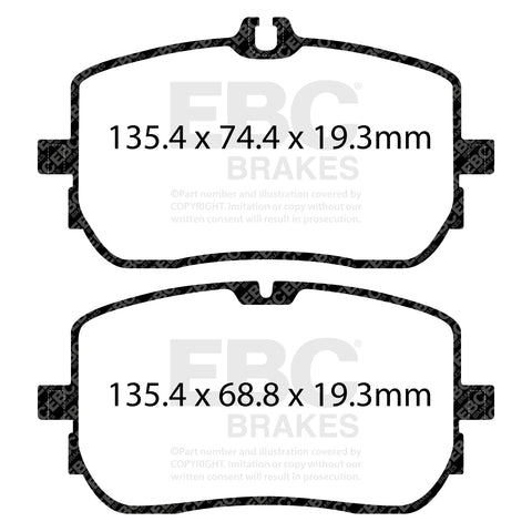 EBC Ultimax OE Replacement Brake Pad Set (DPX2395)