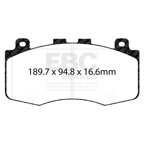 EBC Brakes RP1 Racing Pad (DP82400RP1) Front