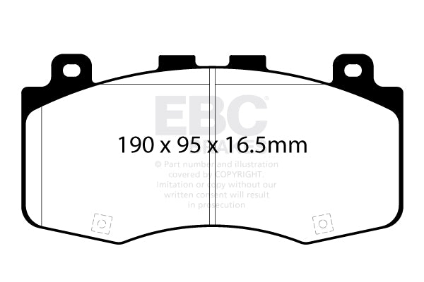 EBC Brakes RP1 Racing Pad (DP82400RP1) Front