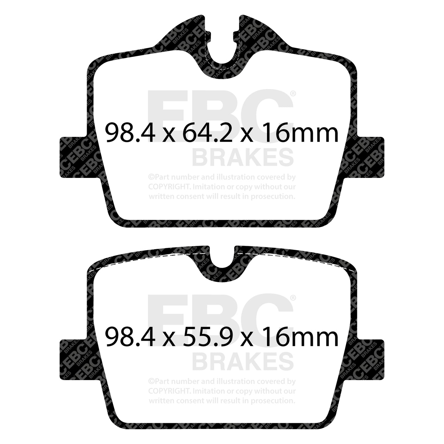EBC Ultimax OE Replacement Brake Pad Set (DPX2405)