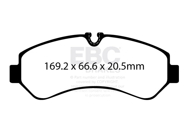 EBC Ultimax OE Replacement Brake Pad Set (DPX2406)