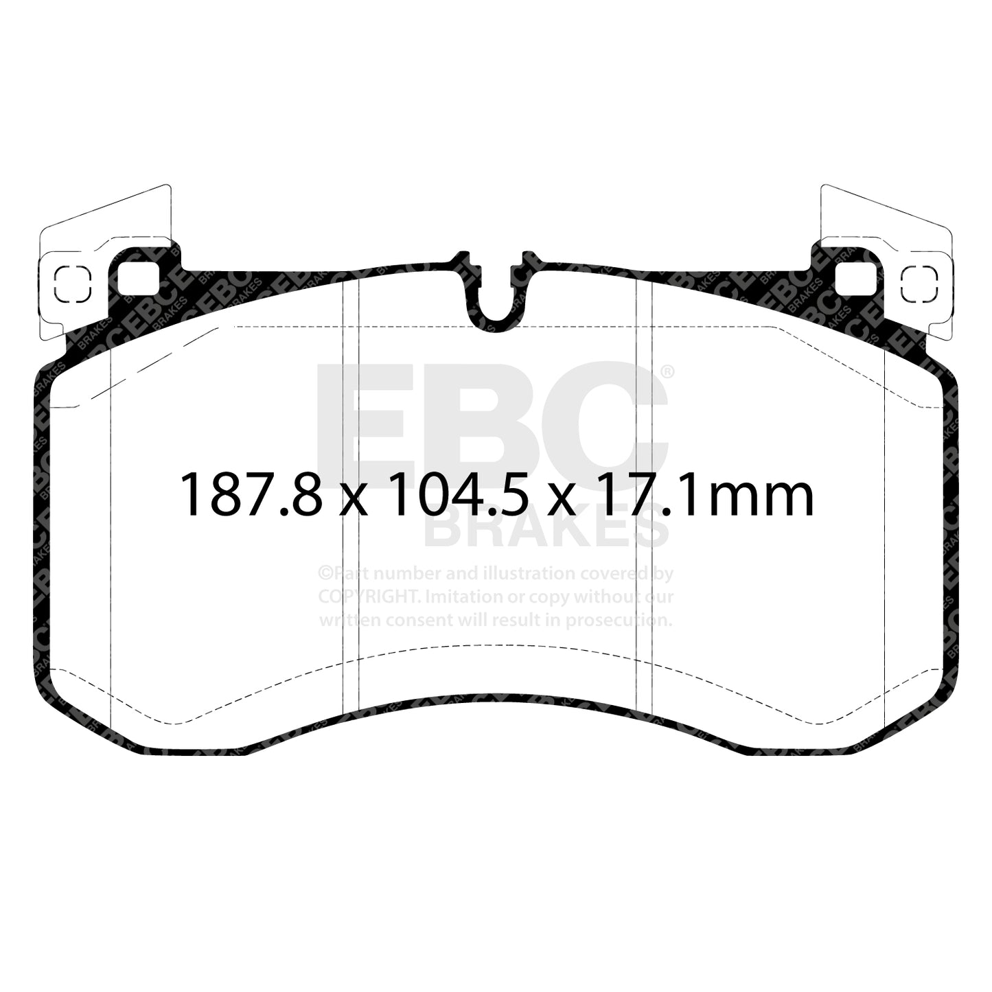 EBC Ultimax Brake Pad OE Replacement Set (DPX2409)