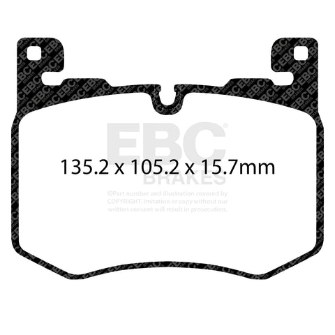 EBC Bluestuff NDX Trackday Brake Pad Set (DP52412NDX)
