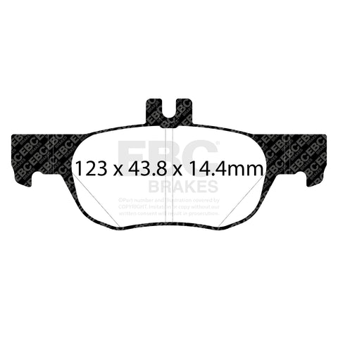 EBC Greenstuff Brake Pad 2000 Series Sport Set (DP22413)