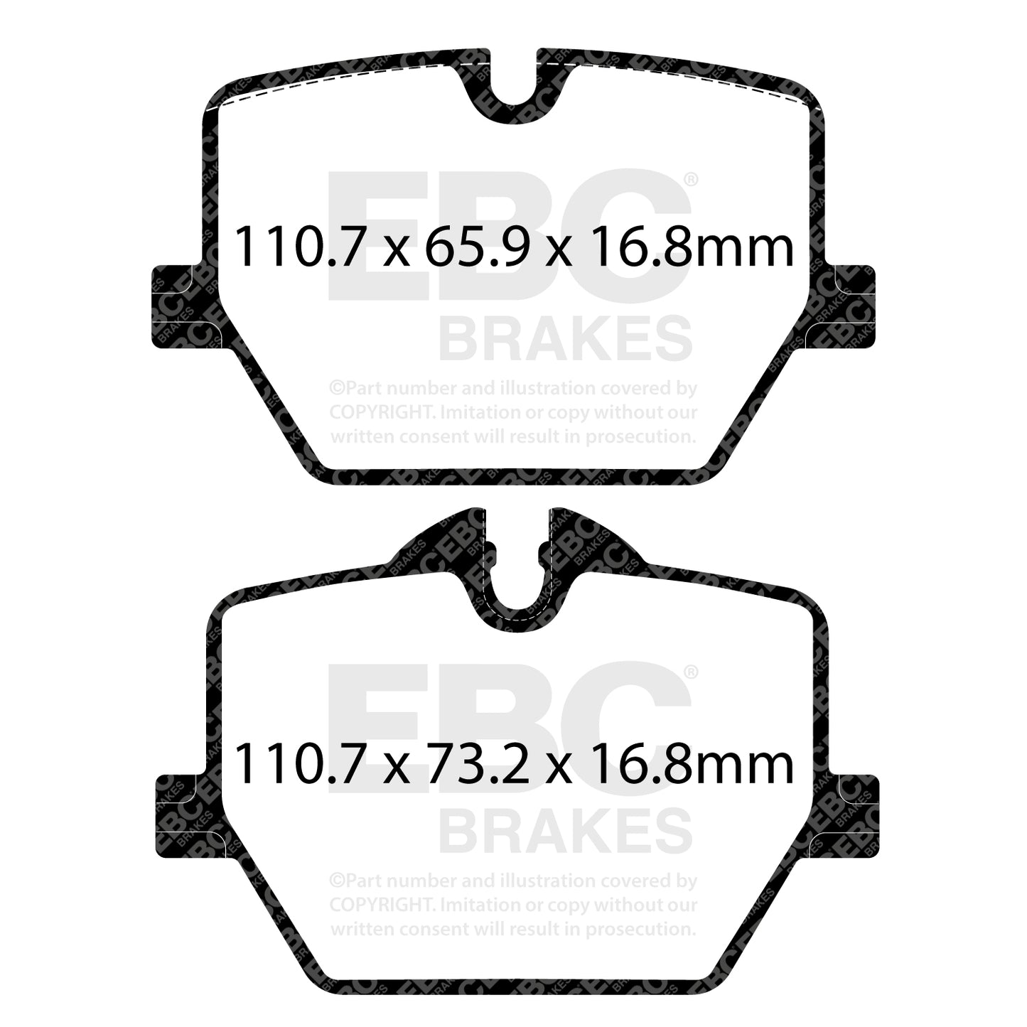 EBC Ultimax OE Replacement Brake Pad Set (DPX2415)