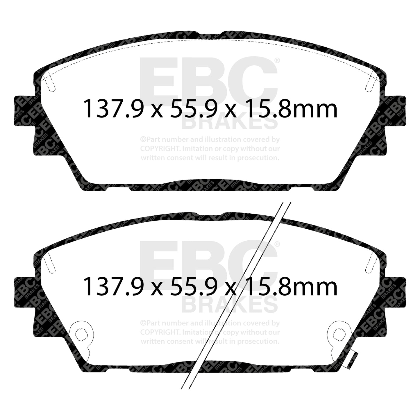 EBC Ultimax OE Replacement Brake Pad Set (DPX2416)