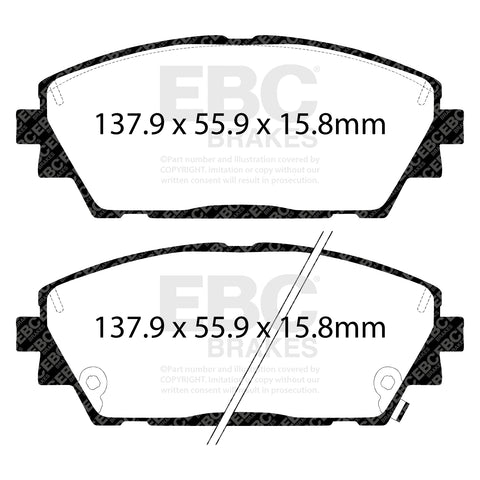 EBC Ultimax OE Replacement Brake Pad Set (DPX2416)
