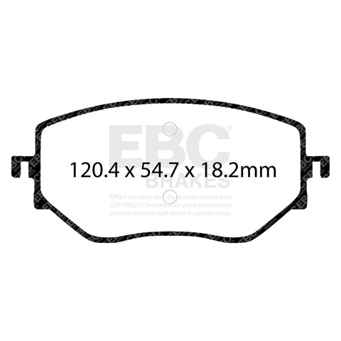 EBC Yellowstuff Brake Pad 4000 Series Sport Set (DP42422R)