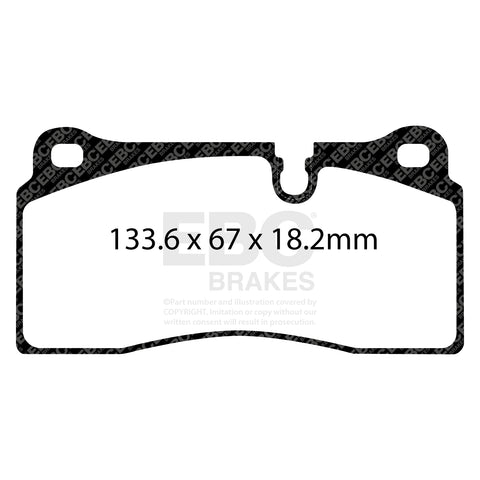 EBC Redstuff 3000 Series Sport Brake Pad Set (DP32425C)
