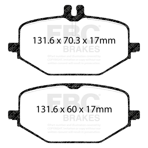 EBC Ultimax Brake Pad OE Replacement Set (DPX2427)