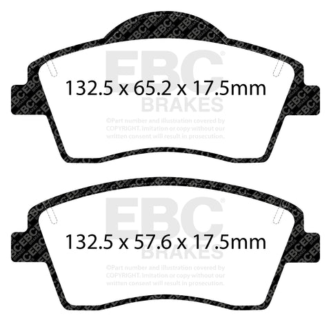 EBC Yellowstuff Brake Pad 4000 Series Sport Set