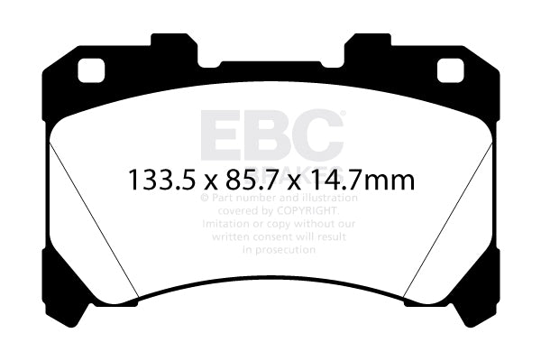 EBC Brakes RPX Racing Pad (DP82430RPX) Front