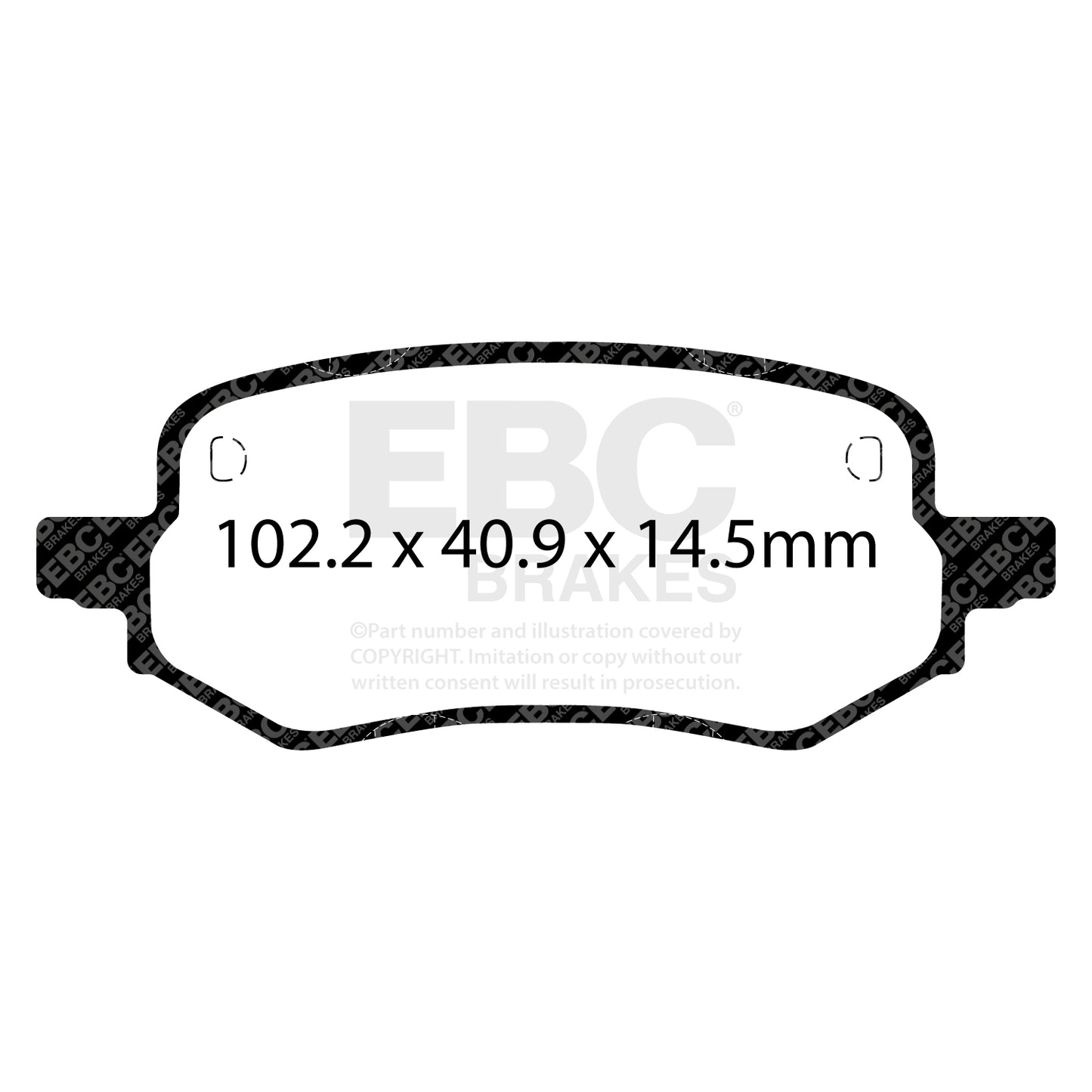 EBC Ultimax Brake Pad OE Replacement Set (DPX2432)
