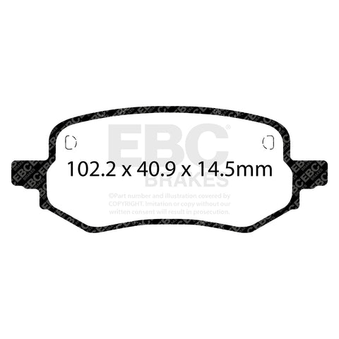 EBC Ultimax Brake Pad OE Replacement Set (DPX2432)