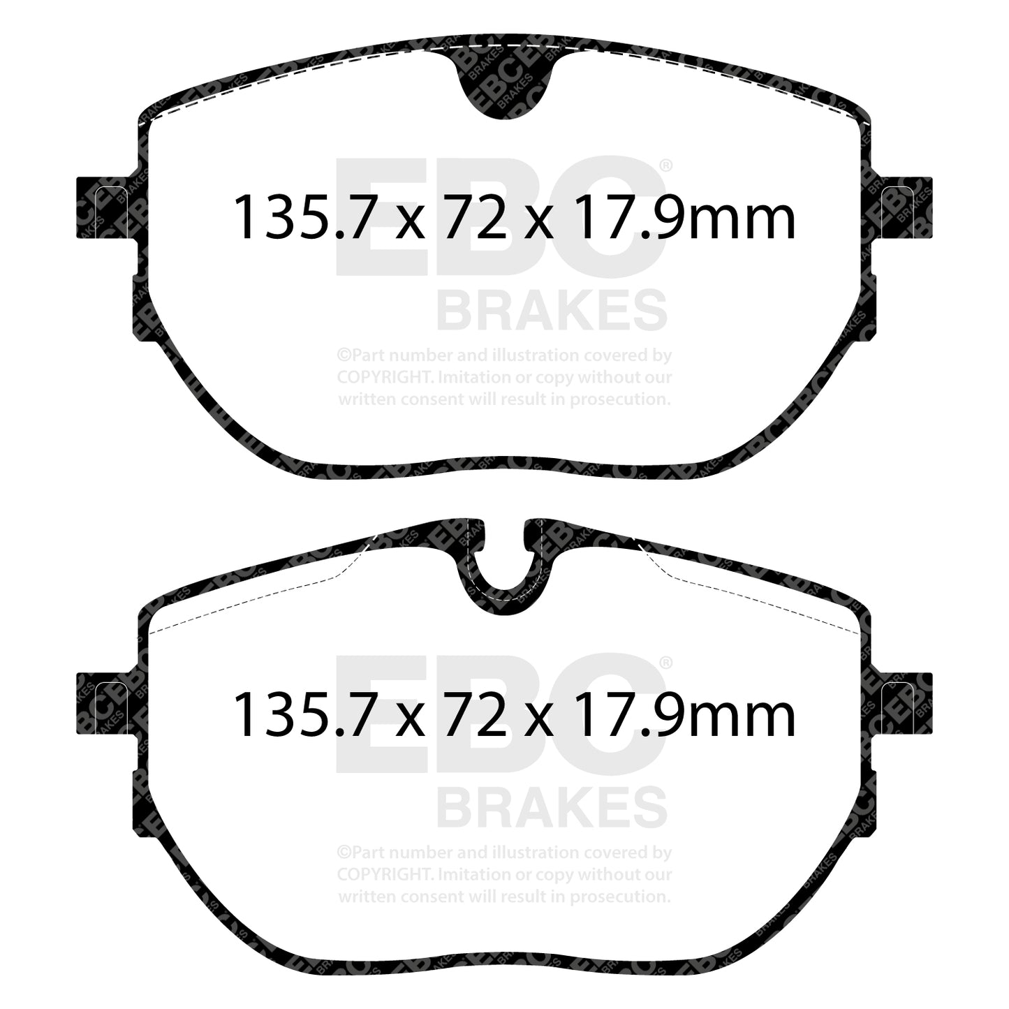 EBC Yellowstuff Brake Pad 4000 Series Sport Set (DP42433R)