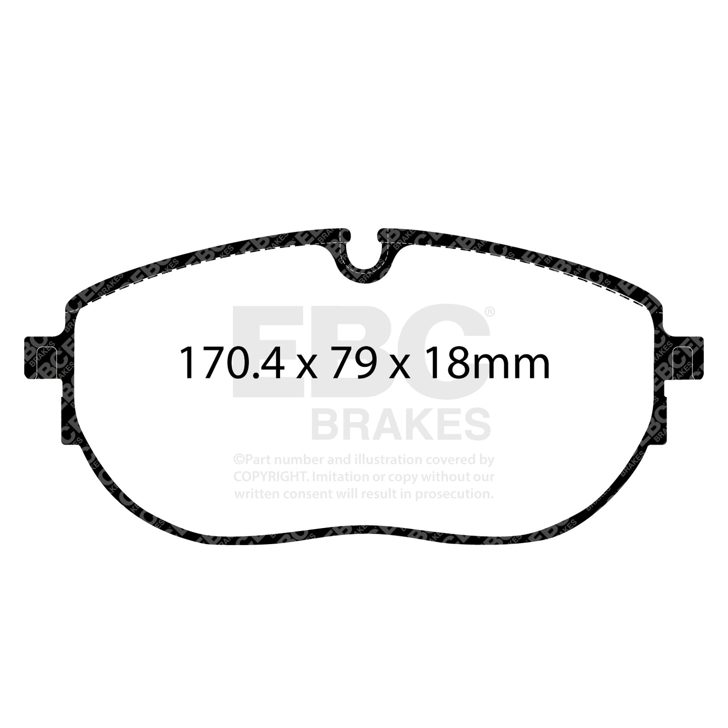 EBC Ultimax Brake Pad OE Replacement Set (DPX2434)