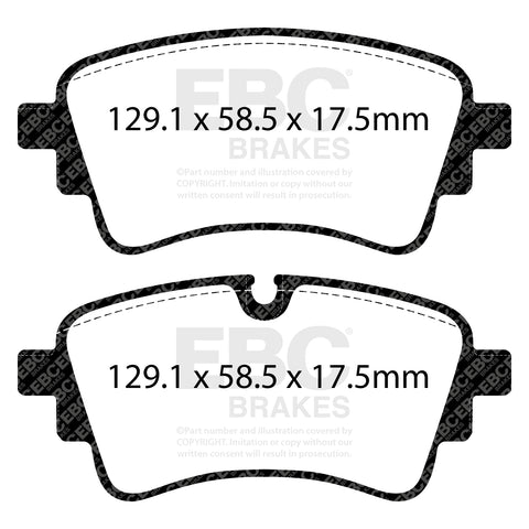 EBC Greenstuff Brake Pad 6000 Series Truck and SUV Set (DP62435)
