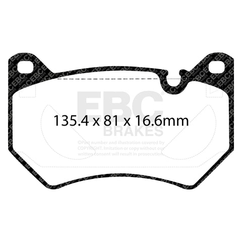 EBC Ultimax Brake Pad OE Replacement Set (DPX2436)
