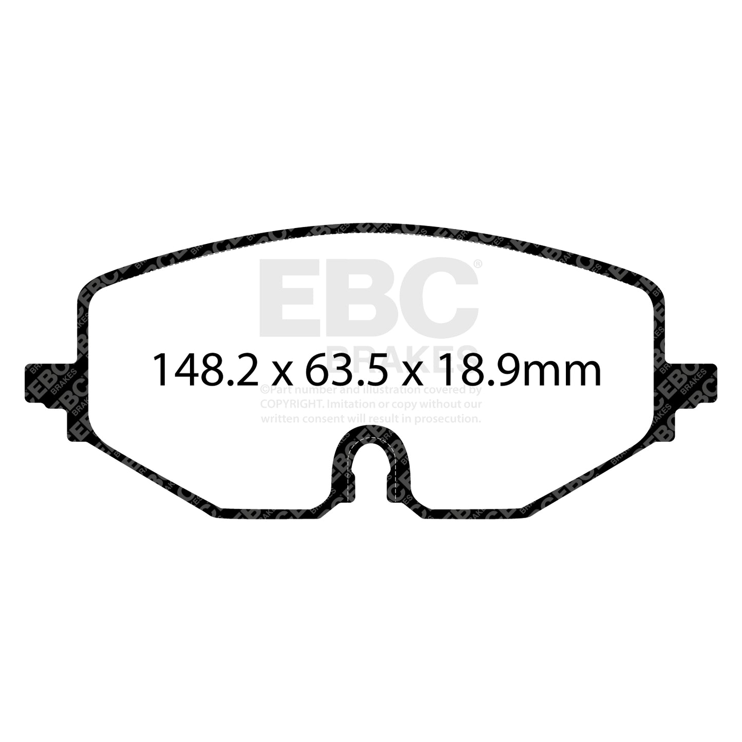 EBC Ultimax OE Replacement Brake Pad Set (DPX2439)