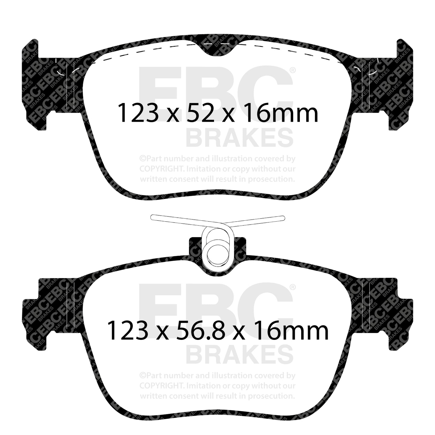 EBC Ultimax OE Replacement Brake Pad Set (DPX2440)