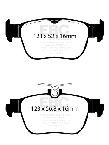 EBC Ultimax OE Replacement Brake Pad Set (DPX2440)