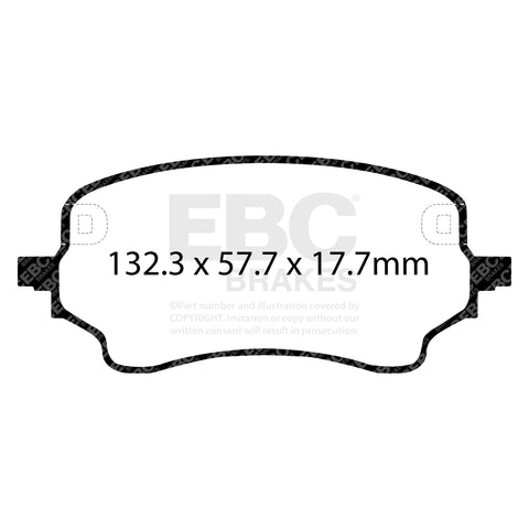EBC Yellowstuff Brake Pad 4000 Series Sport Set (DP42441R)