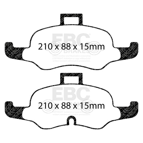 EBC Redstuff Brake Pad 3000 Series Sport Set (DP32447C)