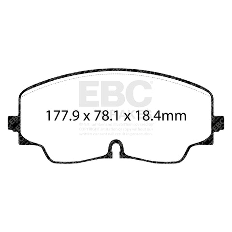 EBC Redstuff Brake Pad 3000 Series Sport Set (DP32448C)