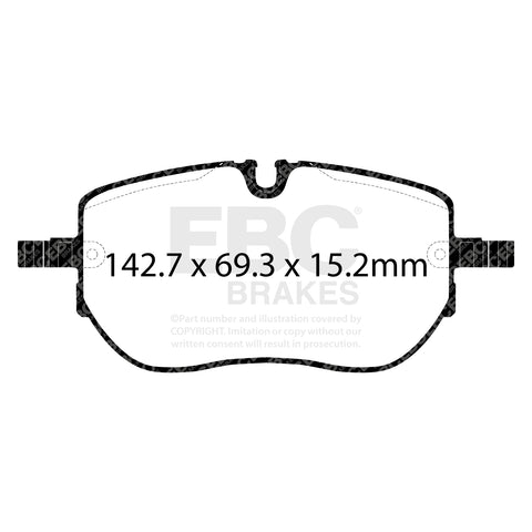 EBC Yellowstuff Brake Pad 4000 Series Sport Set (DP42451R)
