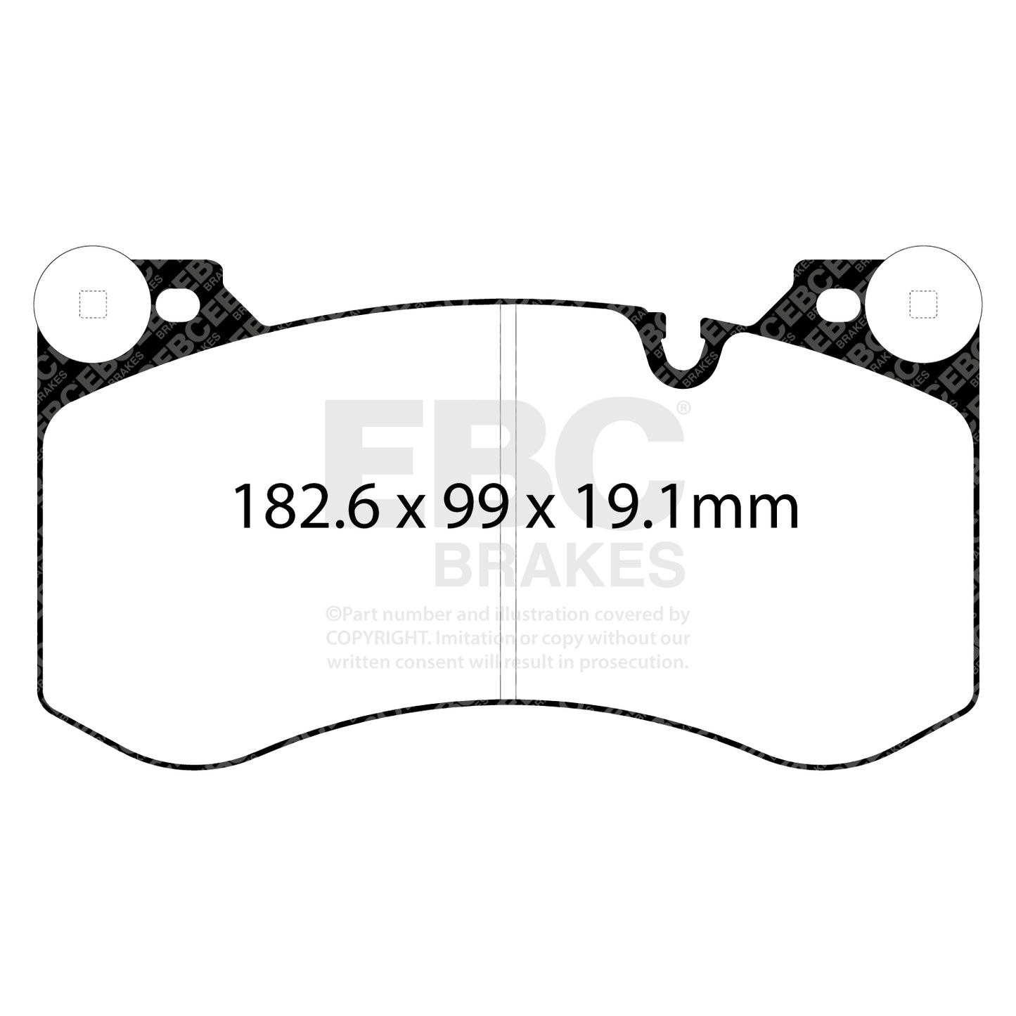 EBC Racing RP-1 Track and Race Brake Pads (DP82454RP1)