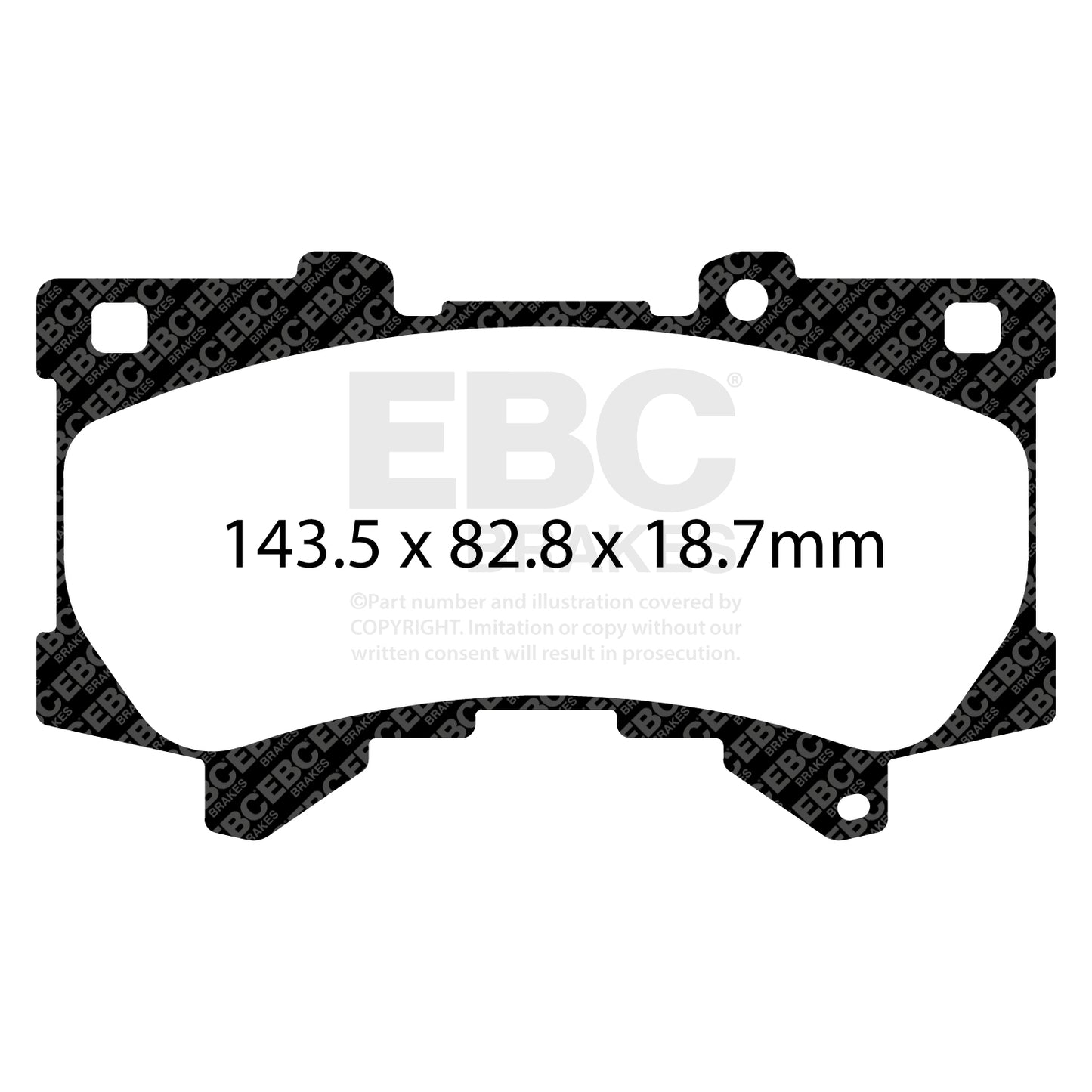 EBC Bluestuff Brake Pad 5000 Series TrackDay Set (DP52460NDX)