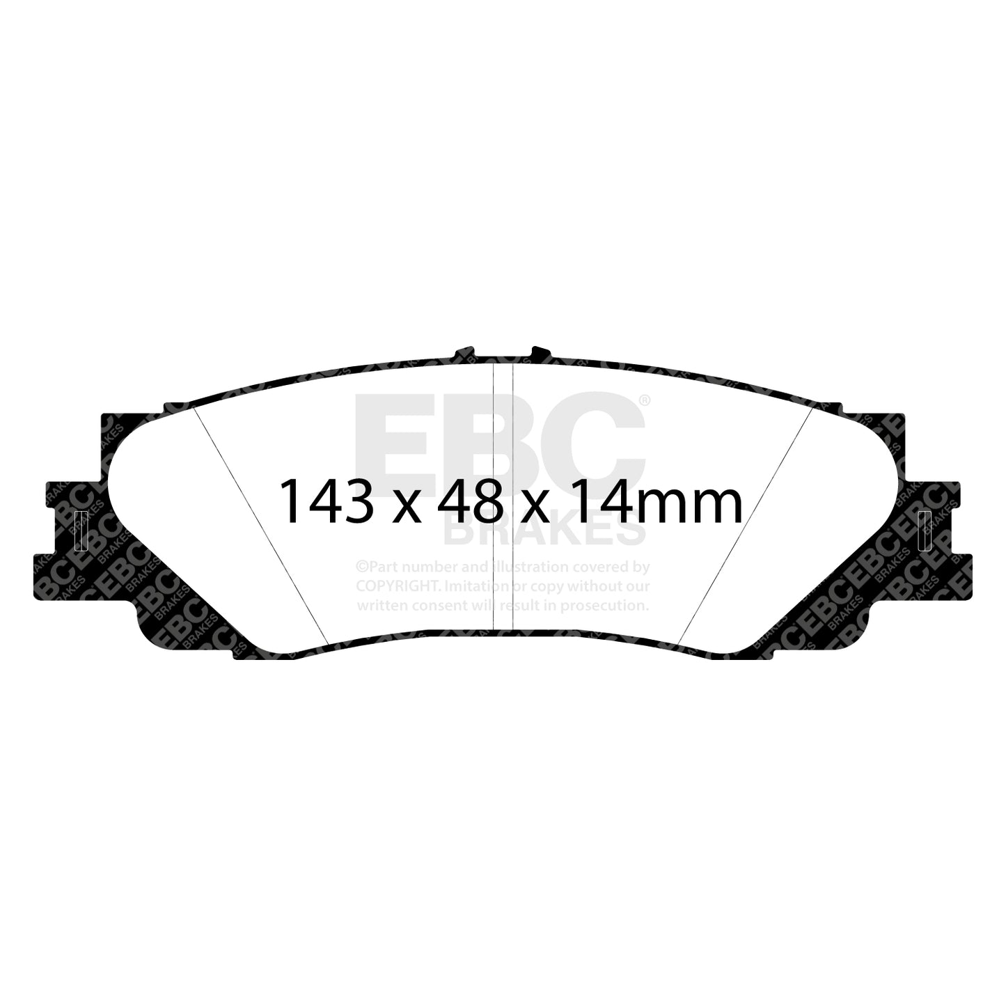 EBC Yellowstuff Brake Pad 4000 Series Sport Set (DP42461R)