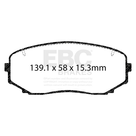 EBC Ultimax OE Replacement Brake Pad Set (DPX2463)