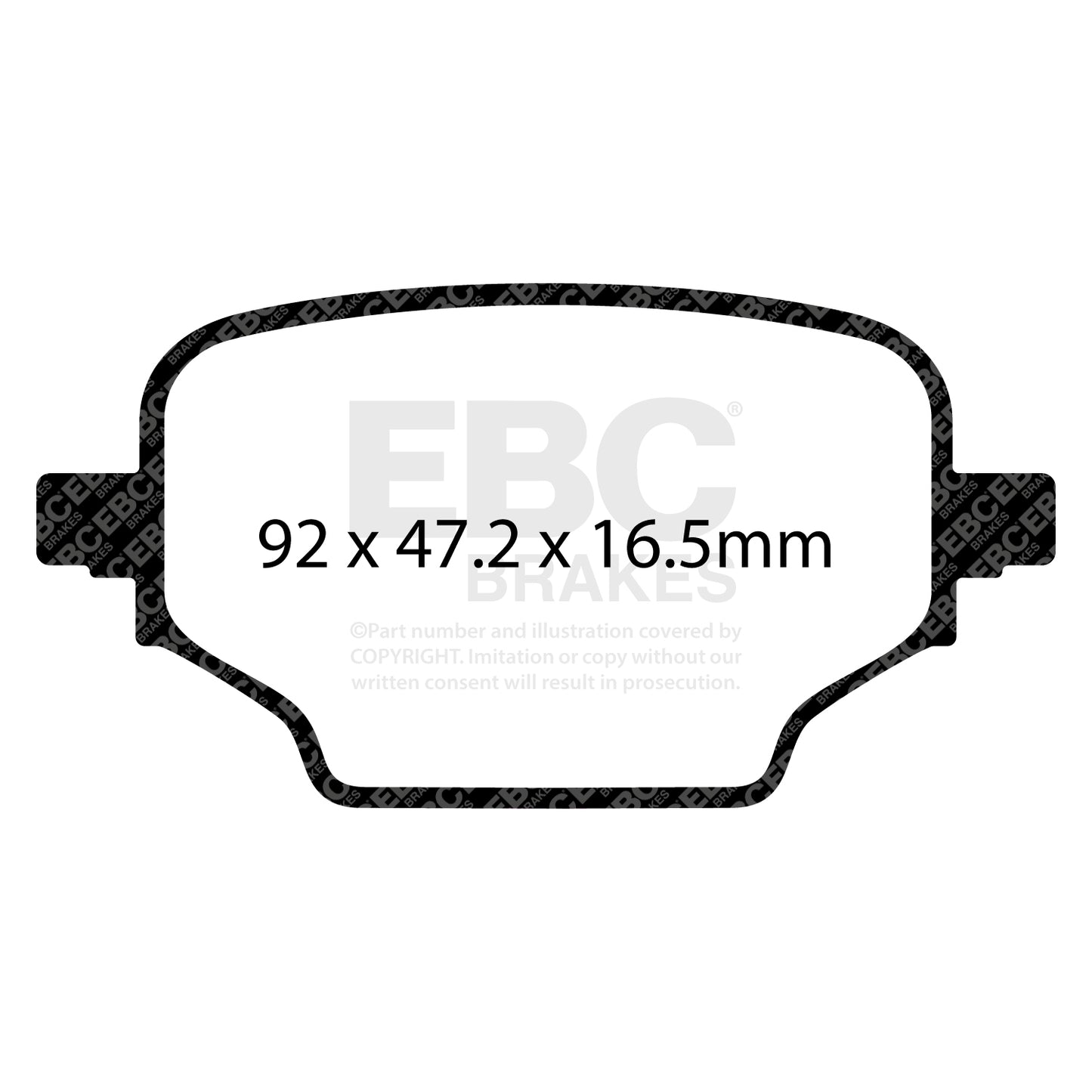 EBC Ultimax Brake Pad OE Replacement Set (DPX2473)