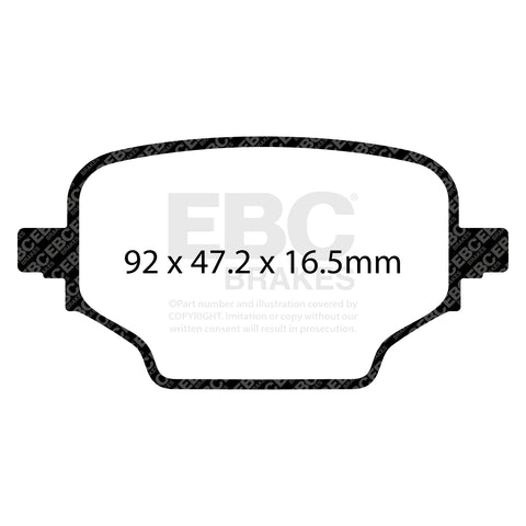 EBC Ultimax Brake Pad OE Replacement Set (DPX2473)