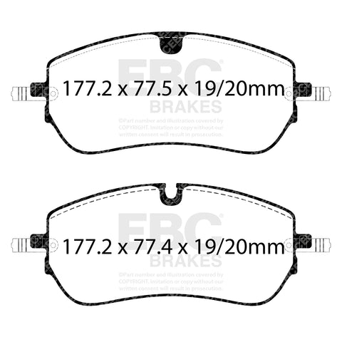 EBC Ultimax Brake Pad OE Replacement Set (DPX2475)