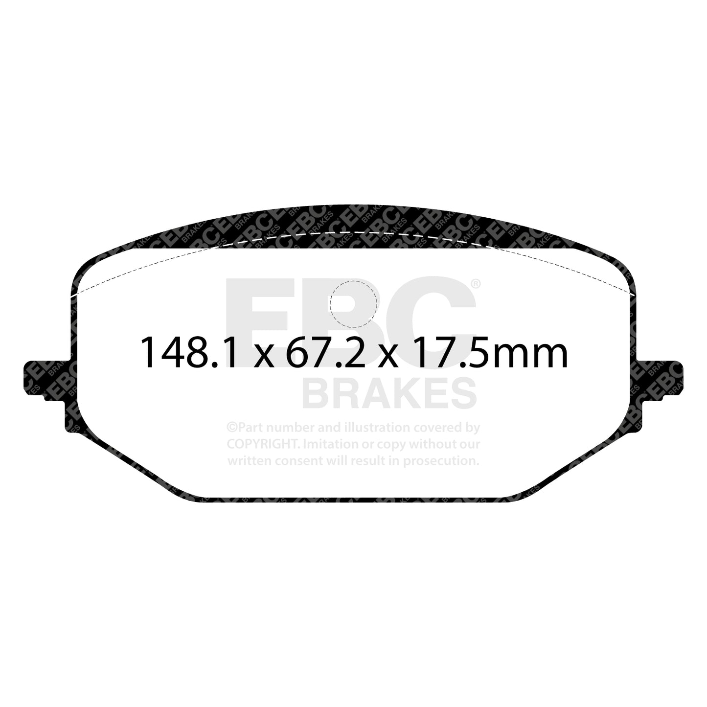 EBC Greenstuff Brake Pad 2000 Series Sport Set (DP22476)