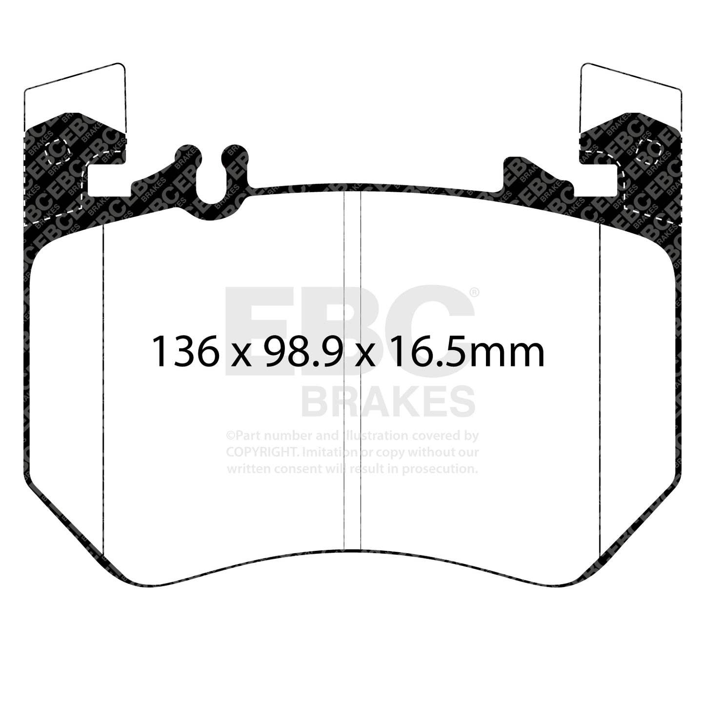 EBC Yellowstuff Brake Pad 4000 Series Sport Set (DP42490R)