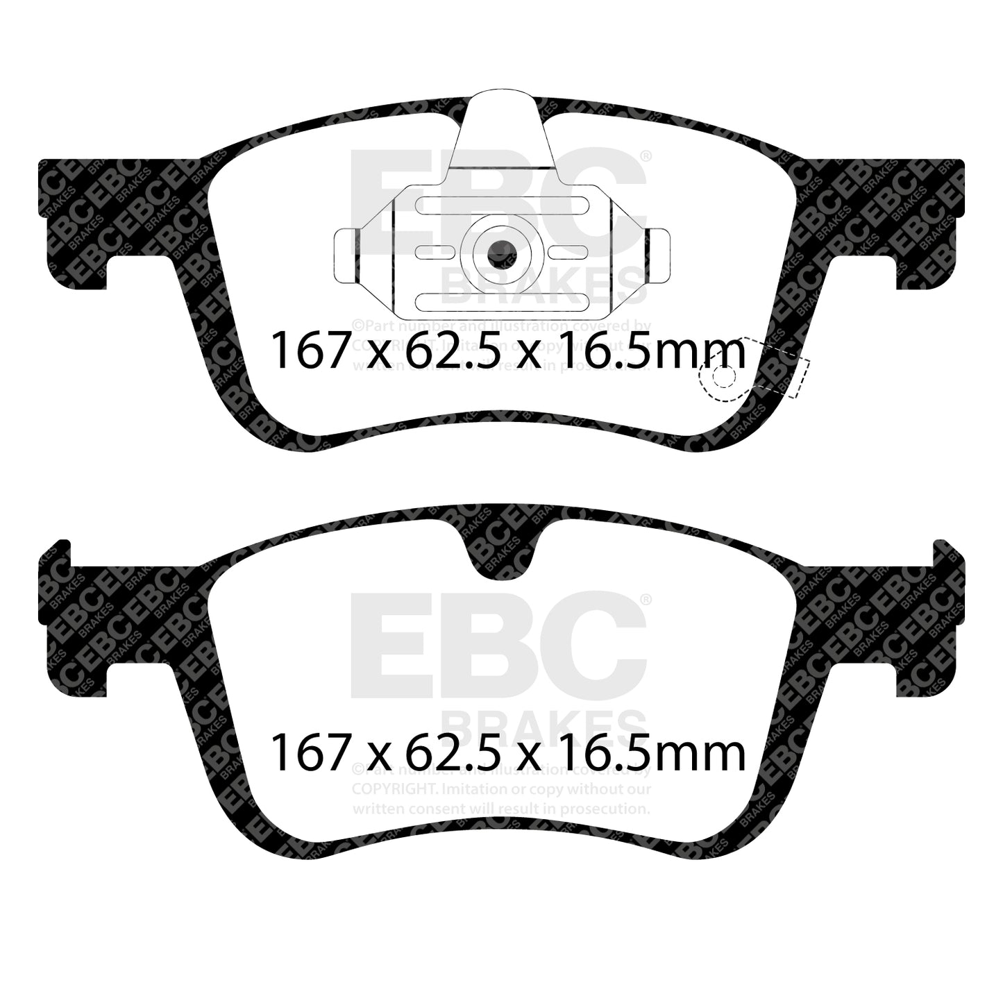 EBC Ultimax Brake Pad OE Replacement Set (DPX2505)