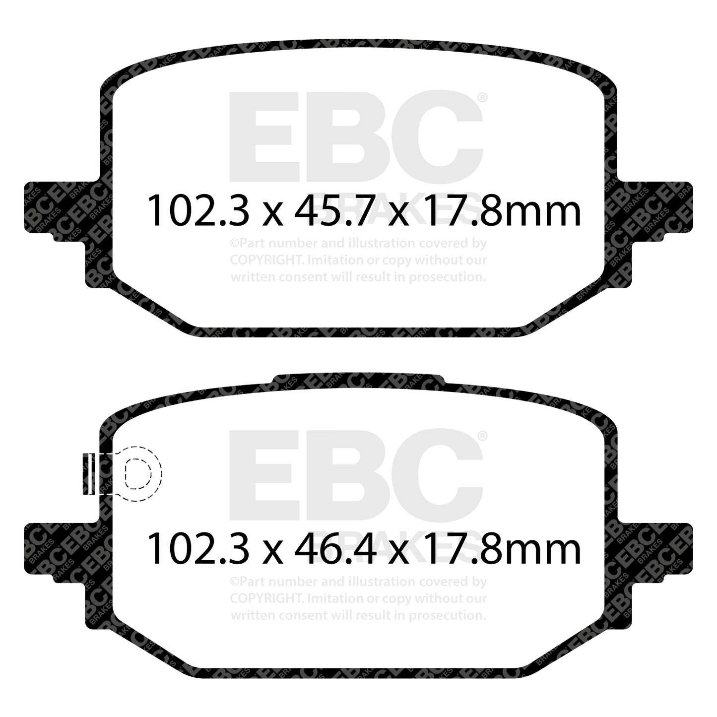 EBC Ultimax Brake Pad OE Replacement Set (DPX2506)