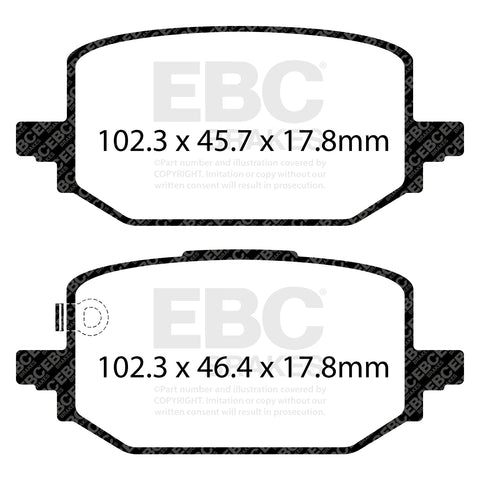 EBC Ultimax Brake Pad OE Replacement Set (DPX2506)
