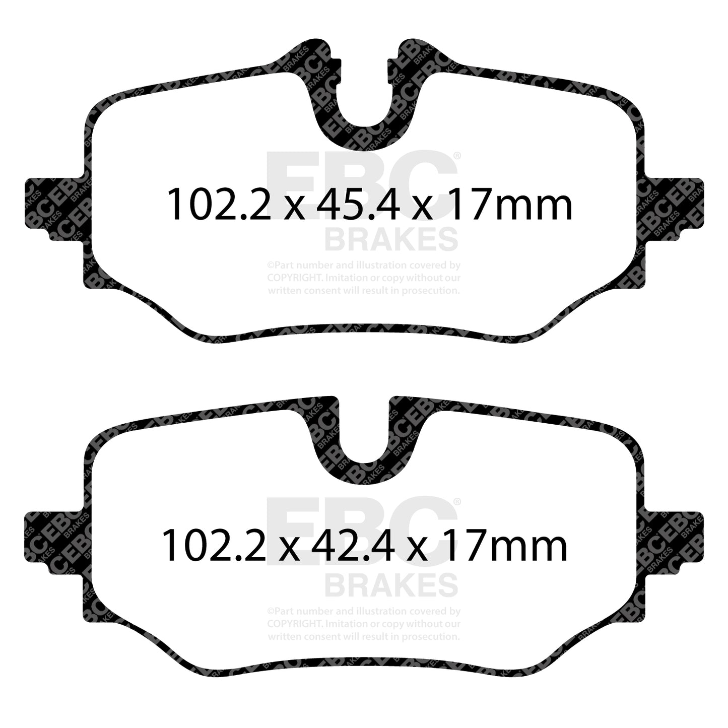 EBC Yellowstuff Brake Pad 4000 Series Sport Set (DP42507R)