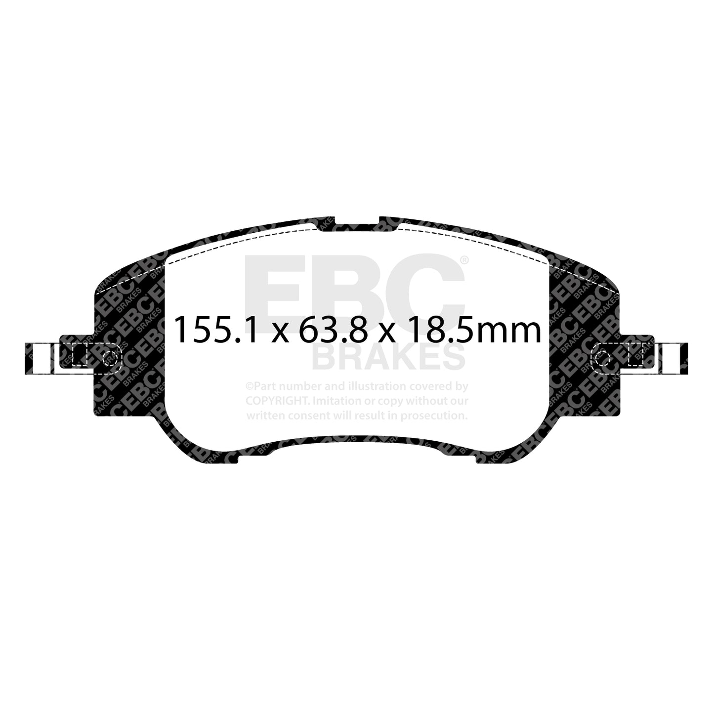 EBC Yellowstuff Brake Pad 4000 Series Sport Set (DP42512R)